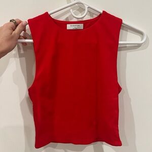 Aritzia Babaton Muscle Tank Small - Red